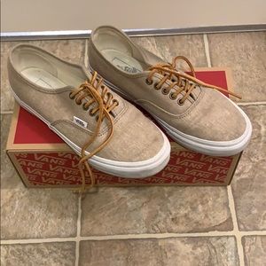 Washed canvas vans